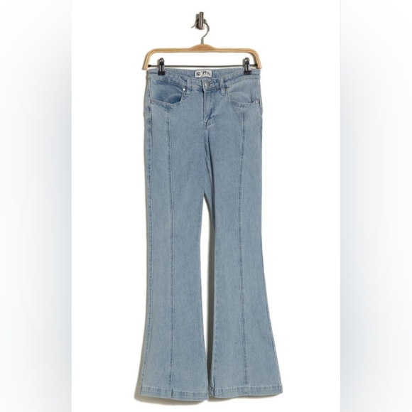 Ptcl Denim - PTCL [25] Star Low Rise Flare Jeans In Light Blue